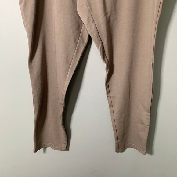 NEW Philosophy cream khaki pull on elastic waist slim skinny stretch career pant - Picture 3 of 10